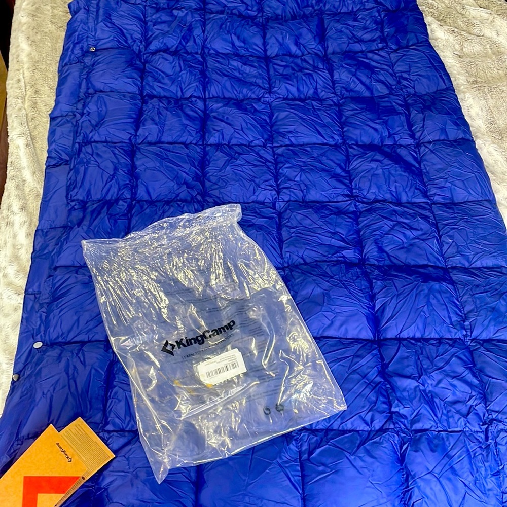 King camp, sleeping bag